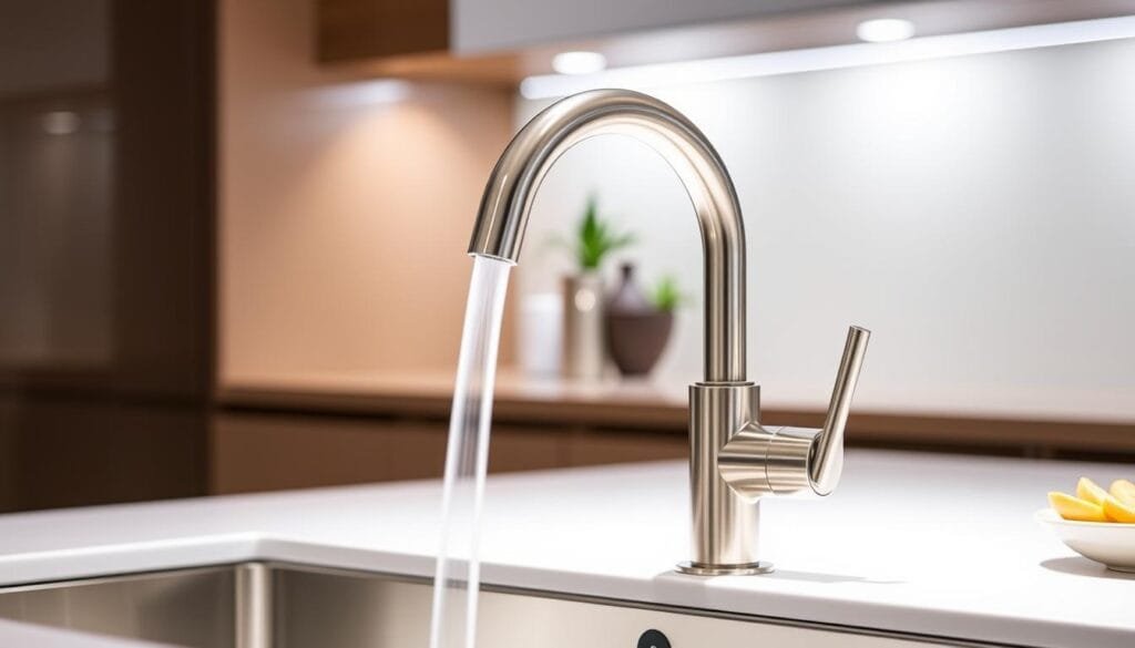 stainless steel kitchen faucet